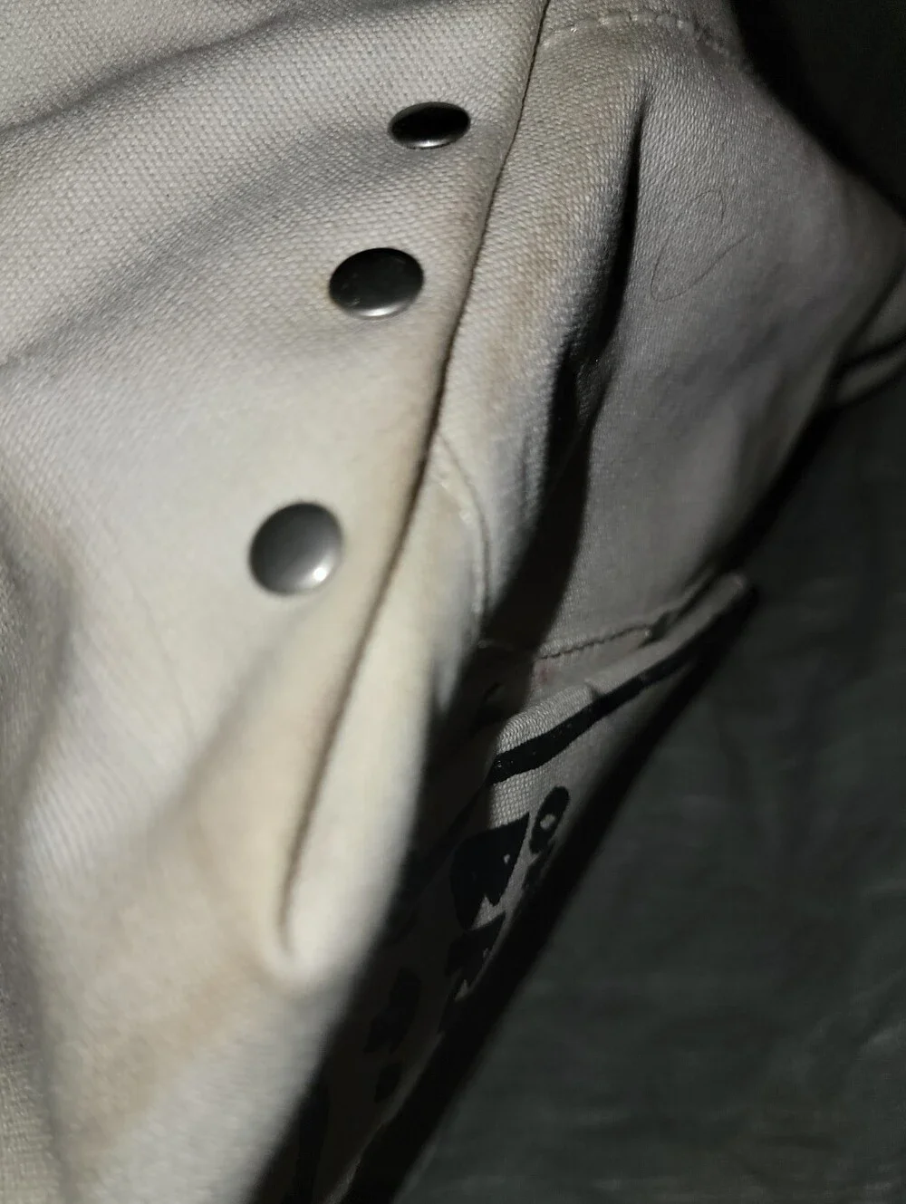 Diesel White Canvas Tote Bag Black Graphic Print